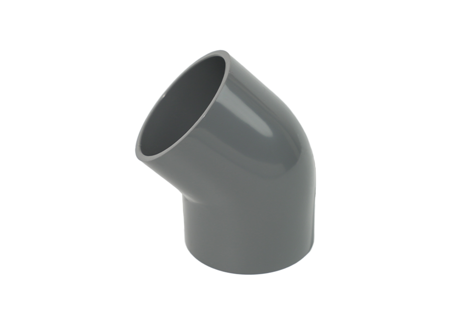 PVC 45 asteen kyynärpää